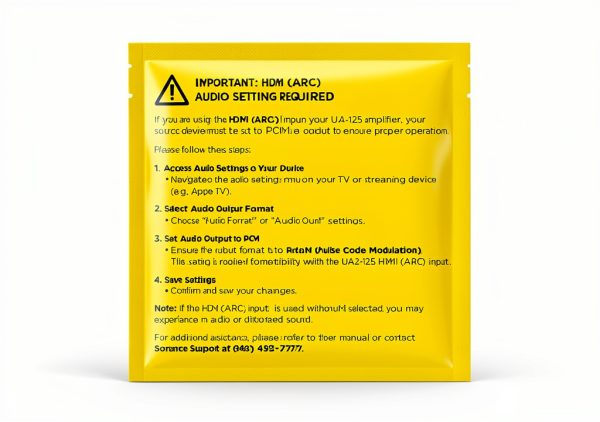 Sonance Amplifier HDMI eARC TV Audio Subwoofer Output-3