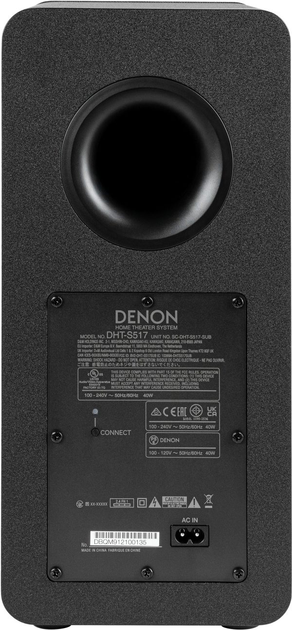 Denon DHT S517 Soundbar Dolby Atmos Wireless Subwoofer-4