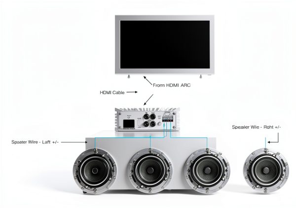 Sonance Amplifier HDMI eARC TV Audio Subwoofer Output-9