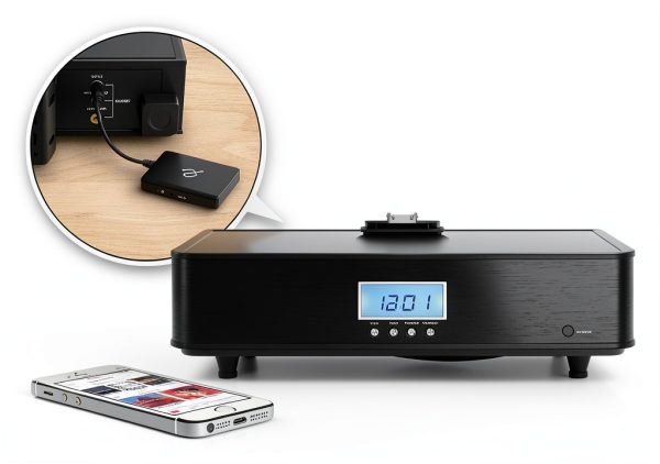 Aluratek iStream Bluetooth Audio Receiver Wireless Streaming-2