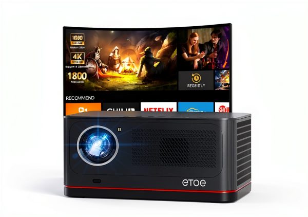 ETOE Whale Pro 1080p Projector Android TV Auto Focus-0