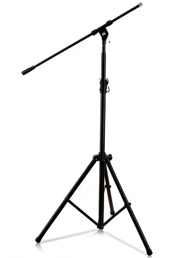 Pyle Heavy Duty Mic Stand Telescoping Boom Tripod Base-0