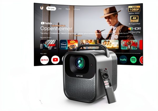 ETOE Seal Pro 1080P Google TV Projector Auto Focus Dolby-0