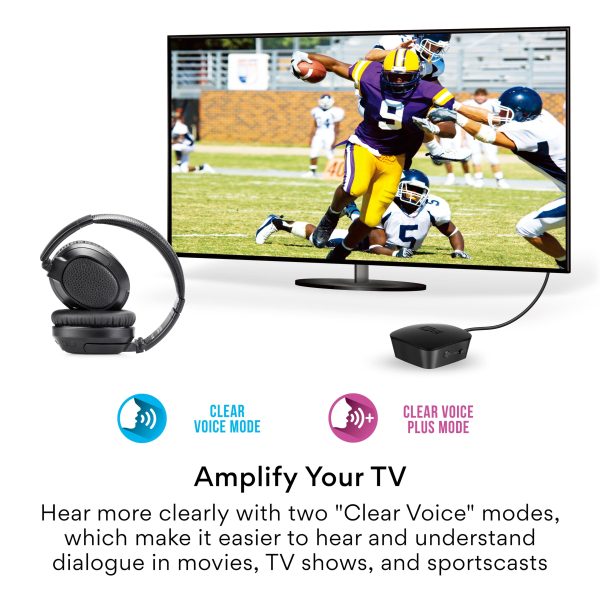 MEE audio Connect Wireless TV Headphone System Bluetooth-5