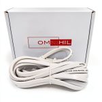 OMNIHIL White 10FT AC Power Cable for Arris Surfboard SVG2482AC Docsis-0