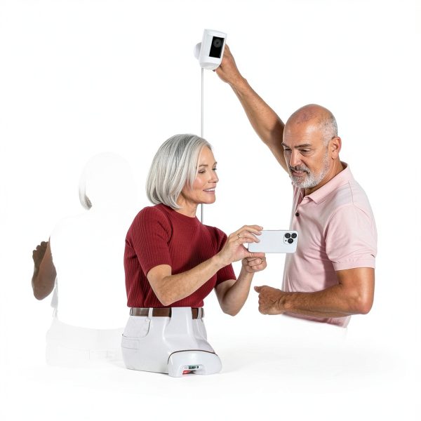 Spotlight Cam Pro 2K Security Camera Shop Black White-3